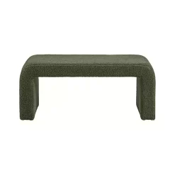 New Kirklands Home Boucle Waterfall Bench Green