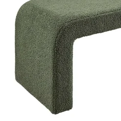 New Kirklands Home Boucle Waterfall Bench Green