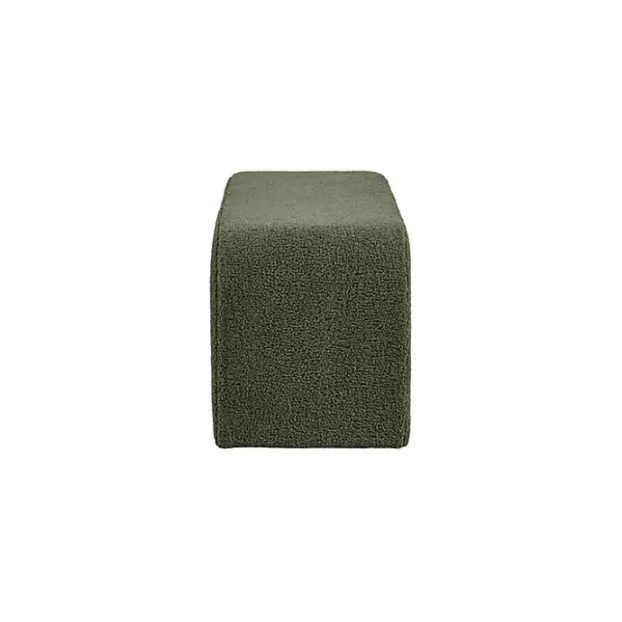 New Kirklands Home Boucle Waterfall Bench Green