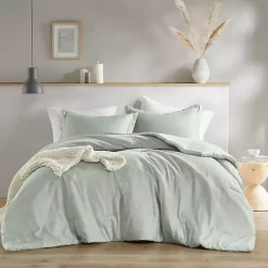 Best Kirklands Home Chambray 3-pc. Full/Queen Comforter Set Green
