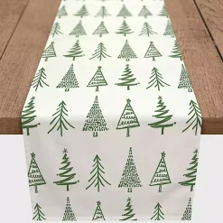 Clearance Kirklands Home Green Christmas Tree Table Runner