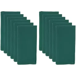 New Kirklands Home Everyday Polyester Cloth Napkins, Set of 12 Green