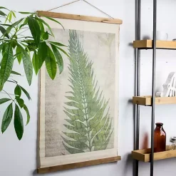 Hot Kirklands Home Fern Leaf Scroll Tapestry Green