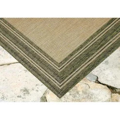 Outlet Kirklands Home Green Framed Border Outdoor Area Rug, 4x7