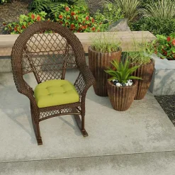 Discount Kirklands Home French Edge 2-pc. Outdoor Wicker Cushion Set Green