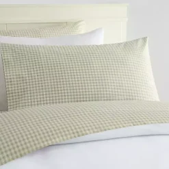 Kirklands Home Gingham 3-pc. Full Sheet Set Green