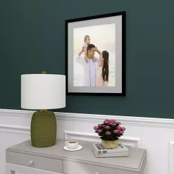 Hot Kirklands Home Green Glass Fiola Table Lamp White