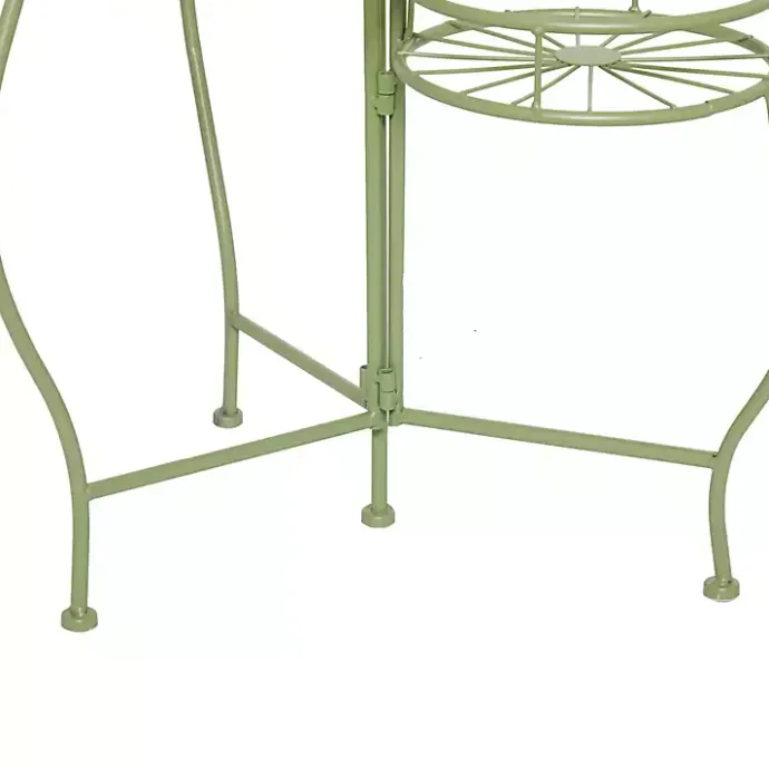 Sale Kirklands Home Metal Starburst 3-Tier Plant Stand Green
