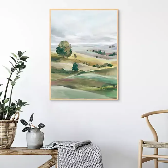 New Kirklands Home Green Pastures I Framed Canvas Art Print