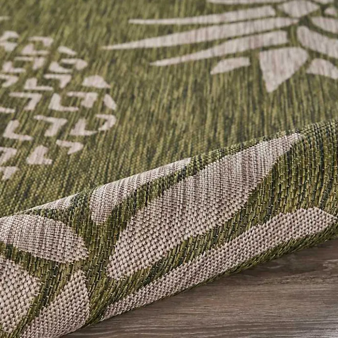 Outlet Kirklands Home Pineapple Indoor/Outdoor Area Rug, 5x7 Green