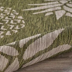 Sale Kirklands Home Green Pineapple Outdoor Area Rug, 7x9