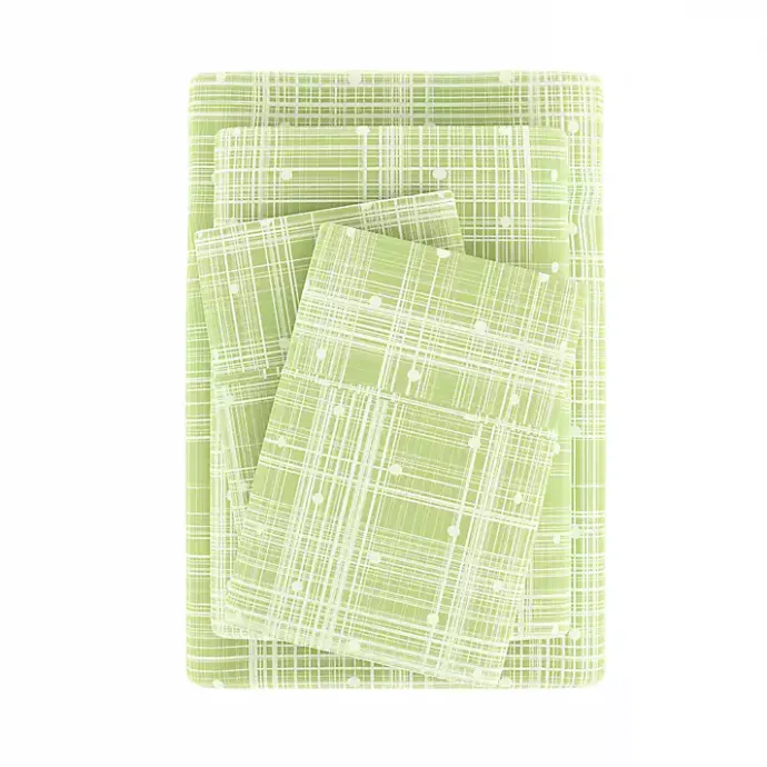 Outlet Kirklands Home Plaid Polka Dot 3-pc. Twin Sheet Set Green