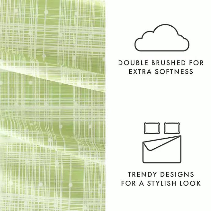 Outlet Kirklands Home Plaid Polka Dot 3-pc. Twin Sheet Set Green