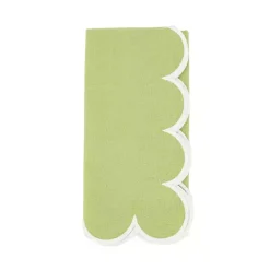 Kirklands Home Scalloped Edge Napkins, Set of 4 Green