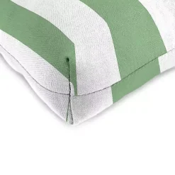 New Kirklands Home Stripes Outdoor Chair Cushions, Set of 2 Green