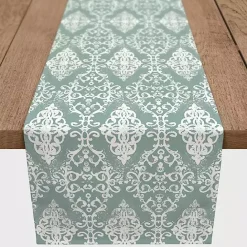 Best Kirklands Home Symmetrical Vines Table Runner Green