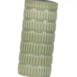 New Kirklands Home Green Textured Column Table Lamps, Set of 2 Tan