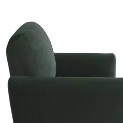 Kirklands Home Velvet Upholstered Knox Accent Chair Green
