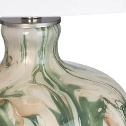 Best Kirklands Home Green Waverly Glass Table Lamp White