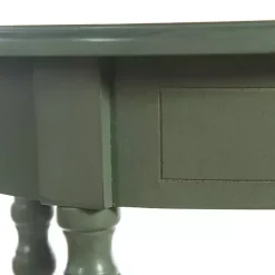 Outlet Kirklands Home Wood Oval Emily Accent Table Green