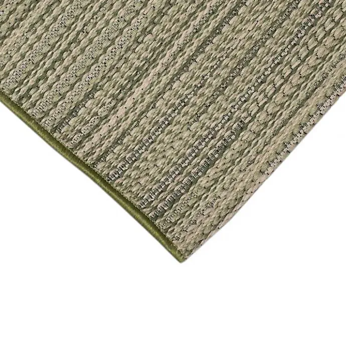 Online Kirklands Home Woven Lines Indoor/Outdoor Accent Rug, 2x3 Green