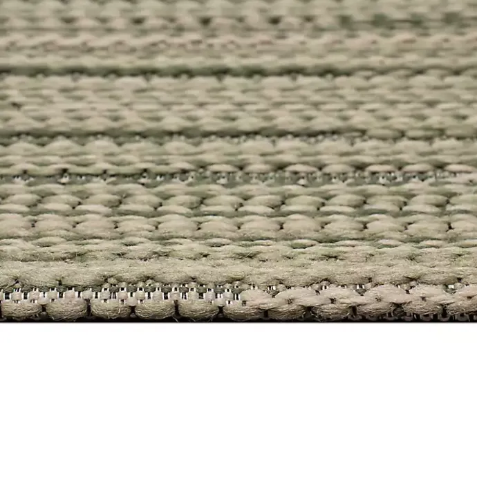 Online Kirklands Home Woven Lines Indoor/Outdoor Accent Rug, 2x3 Green