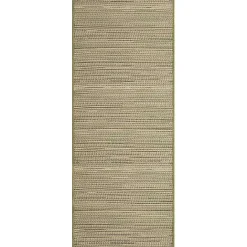 Clearance Kirklands Home Woven Lines Indoor/Outdoor Runner, 1x4 Green