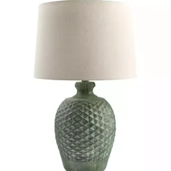 Kirklands Home Green Yosemite Textured Table Lamp Tan