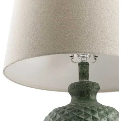 Kirklands Home Green Yosemite Textured Table Lamp Tan