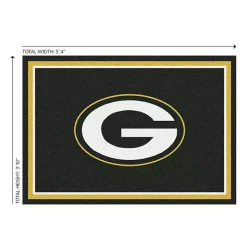 Discount Kirklands Home bay Packers Area Rug, 4x6 Green