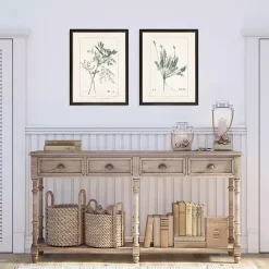New Kirklands Home Greenery I Framed Art Prints, Set of 2 Ivory