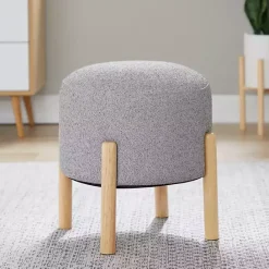 Hot Kirklands Home Grey Michelle Ottoman Gray