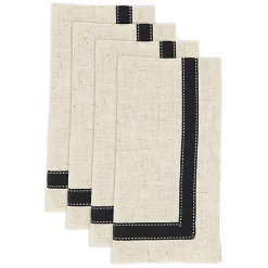 Clearance Kirklands Home Grosgrain Accent Napkins, Set of 4