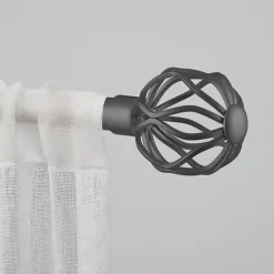 Online Kirklands Home Gunmetal Open Sphere Curtain Rod, 72 in.