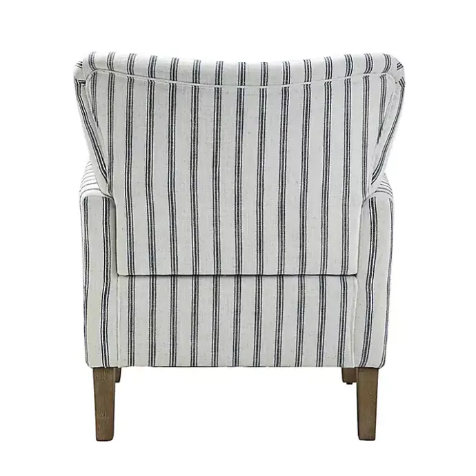 Hot Kirklands Home Gustaf Navy Striped Armchair