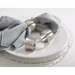 Sale Kirklands Home Hammered Brass Napkin Rings, Set of 4