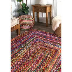 Clearance Kirklands Home Hand Braided Tammara Area Rug, 5x8 Multi