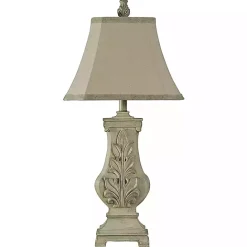Discount Kirklands Home Hand Carved Bokava Table Lamp Gray