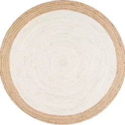 Kirklands Home Hand Woven Jute Eugene Round Area Rug, 6 ft.