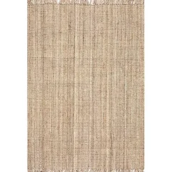 Online Kirklands Home Hand Woven Looped Natural Jute Area Rug, 9x13 Tan