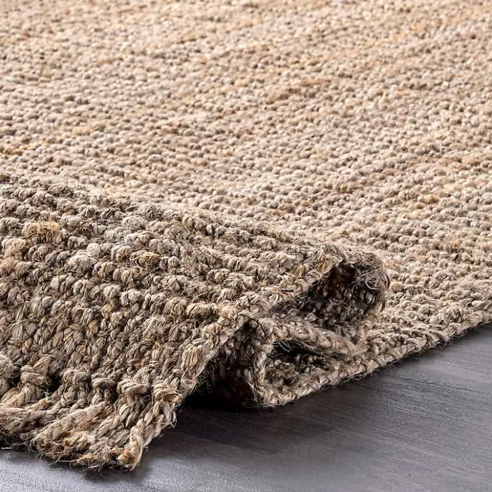 Online Kirklands Home Hand Woven Looped Natural Jute Area Rug, 9x13 Tan