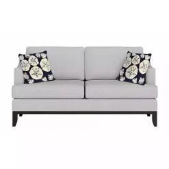 Online Kirklands Home Handhooked Navy Sand Dollar Outdoor Throw Pillow