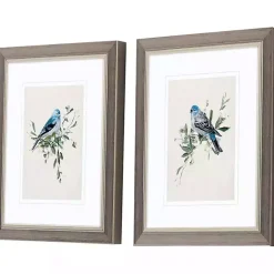 Clearance Kirklands Home Happy Bluebirds Framed Art Prints, Set of 2