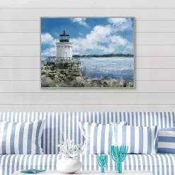 Best Kirklands Home Harbor Watch Framed Canvas Art Print