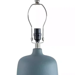 Clearance Kirklands Home Harmonie Blue Ceramic Table Lamp Tan