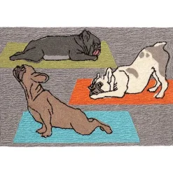 Discount Kirklands Home Hatha Pups Outdoor Mat Multi