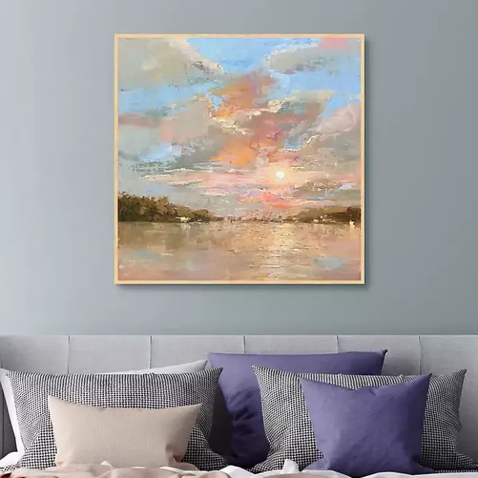 Clearance Kirklands Home Heavenly Glow Framed Canvas Art Print