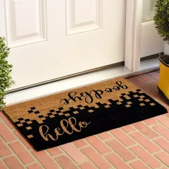 New Kirklands Home Hello Goodbye Upside Down Doormat