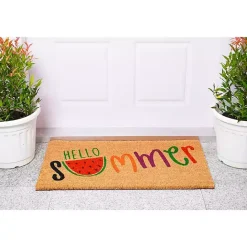 Outlet Kirklands Home Hello Summer Watermelon Doormat Multi