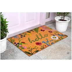 Online Kirklands Home Hello Wildflower Doormat